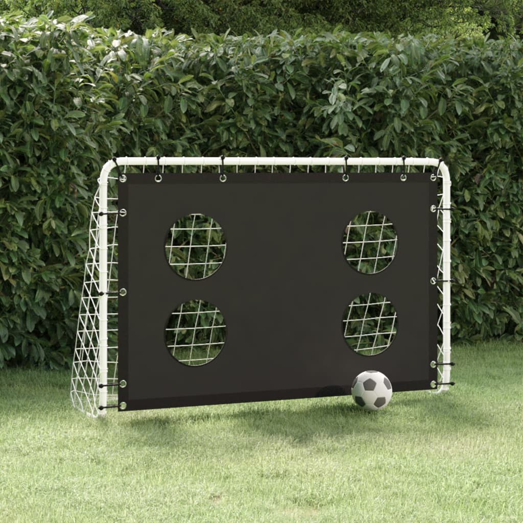 Faltbares Fußballtor mit Zielöffnungen – Mobiles Trainings-Tor für Garten & Fußballplatz, Wetterfest, Inkl. Tragetasche