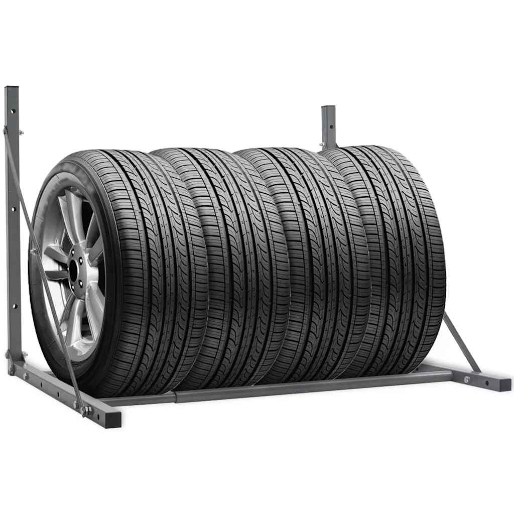 Tire Rack Silver Steel Homeeins