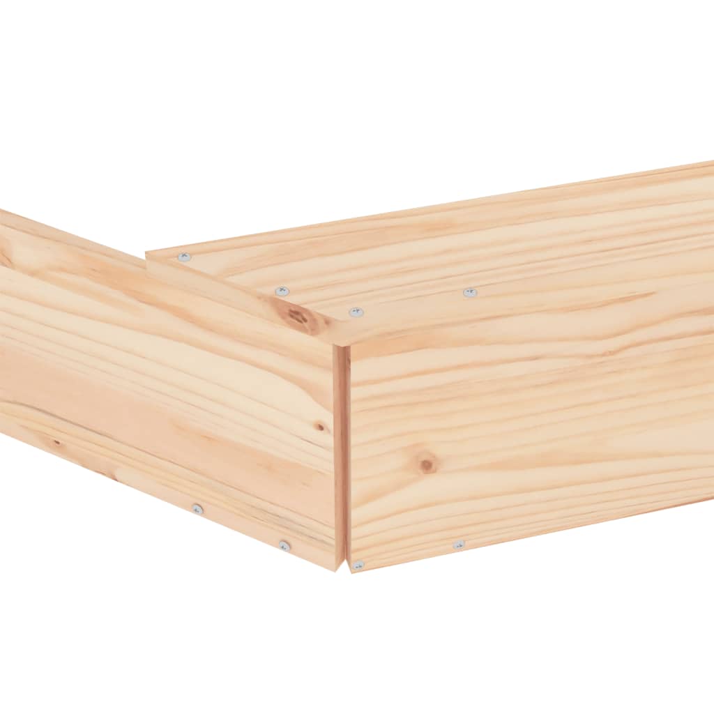 🏖️ HOLZ-SANDBOX – Natürlicher Sandkasten aus massivem Kiefernholz
