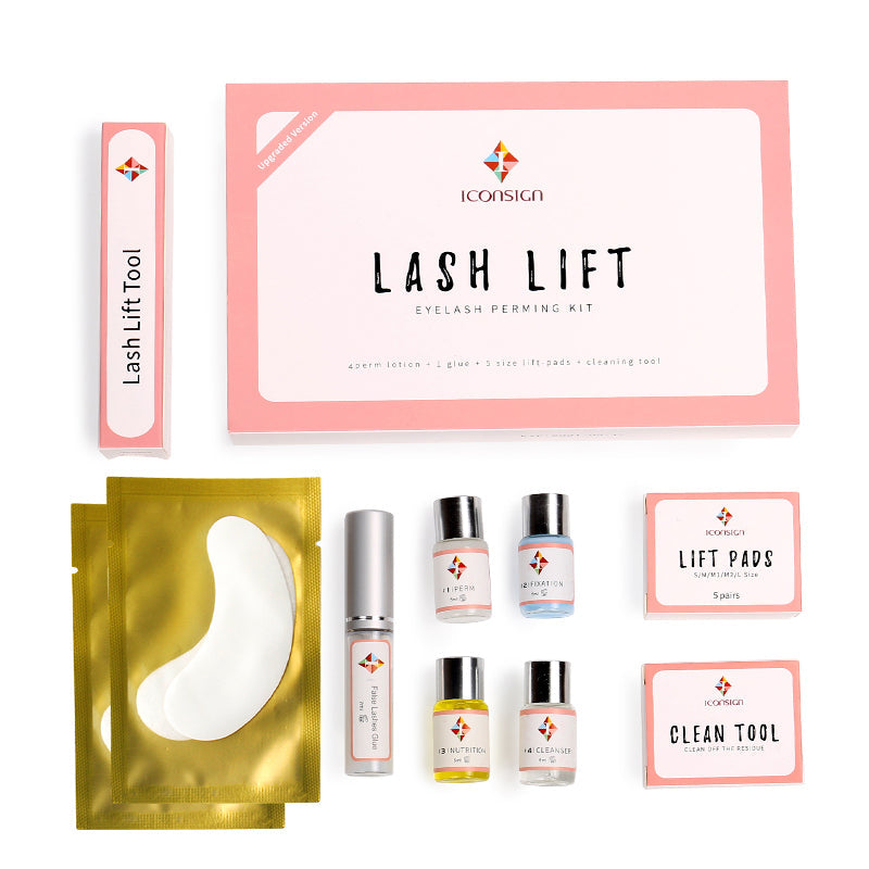Upgrade Version Lash Lift Kit ICONSIGN Lifting Perm Eyelash Eyes Makeup Tools Homeeins