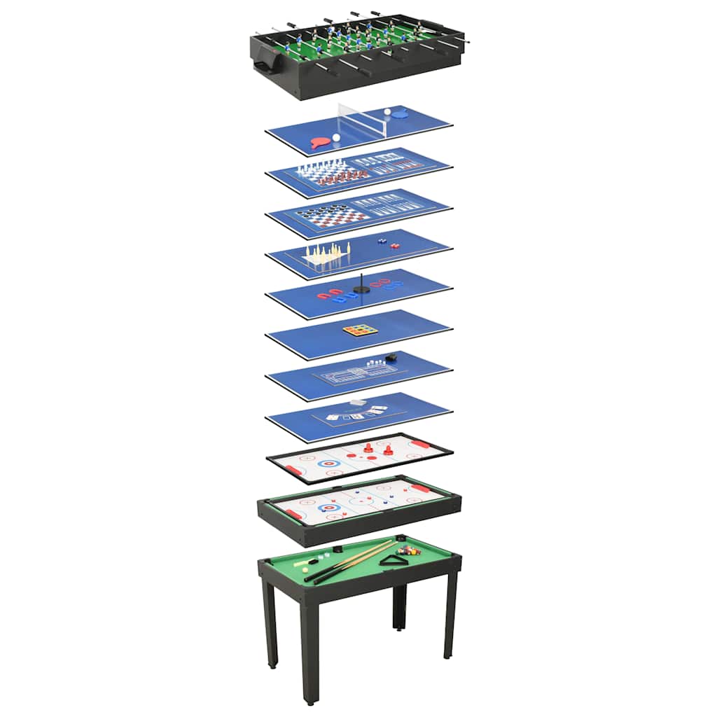 15-in-1 Multigame Tisch – 15 Spiele in einem, Ideal für Spielzimmer und Familienfeiern, Umfassende Unterhaltung für Jung und Alt!