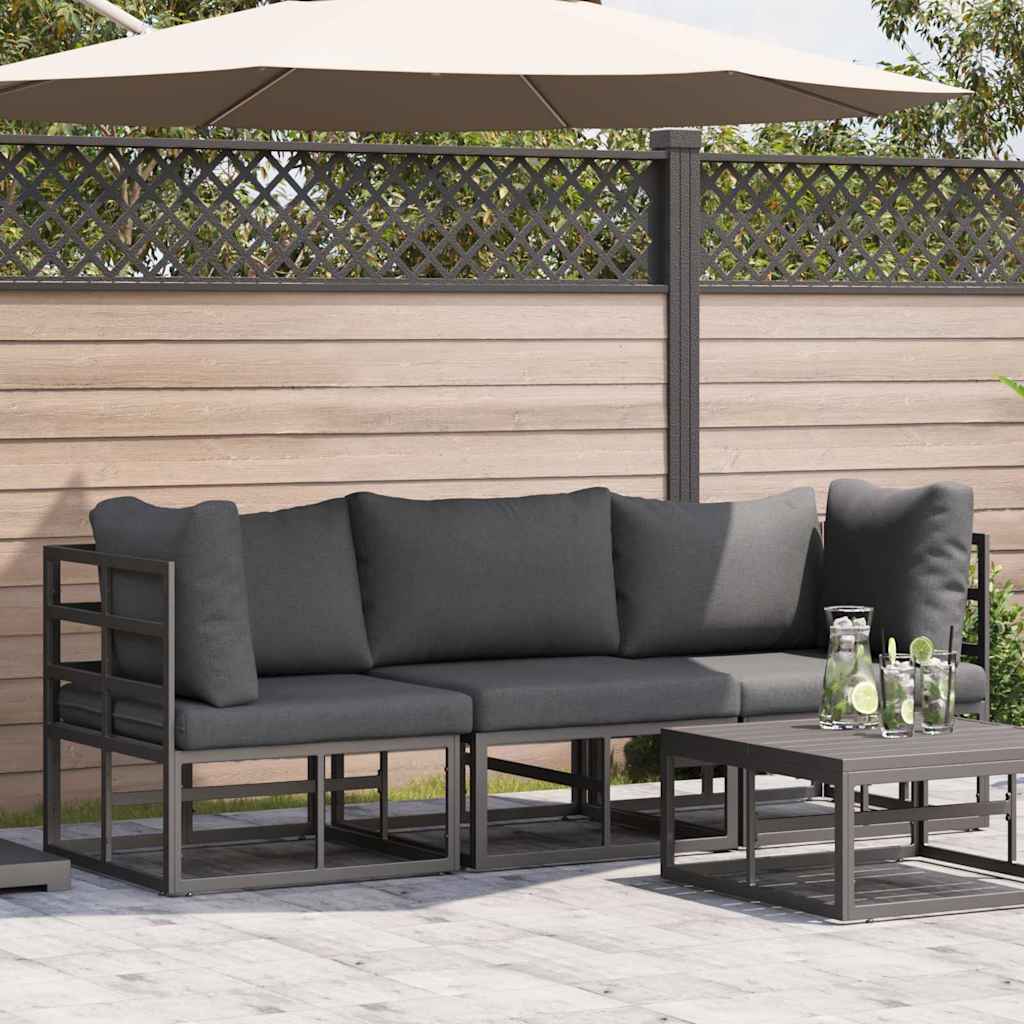 Modernes Outdoor-Loungemöbel aus Aluminium – Wetterfestes Design-Set für Garten, Terrasse & Balkon
