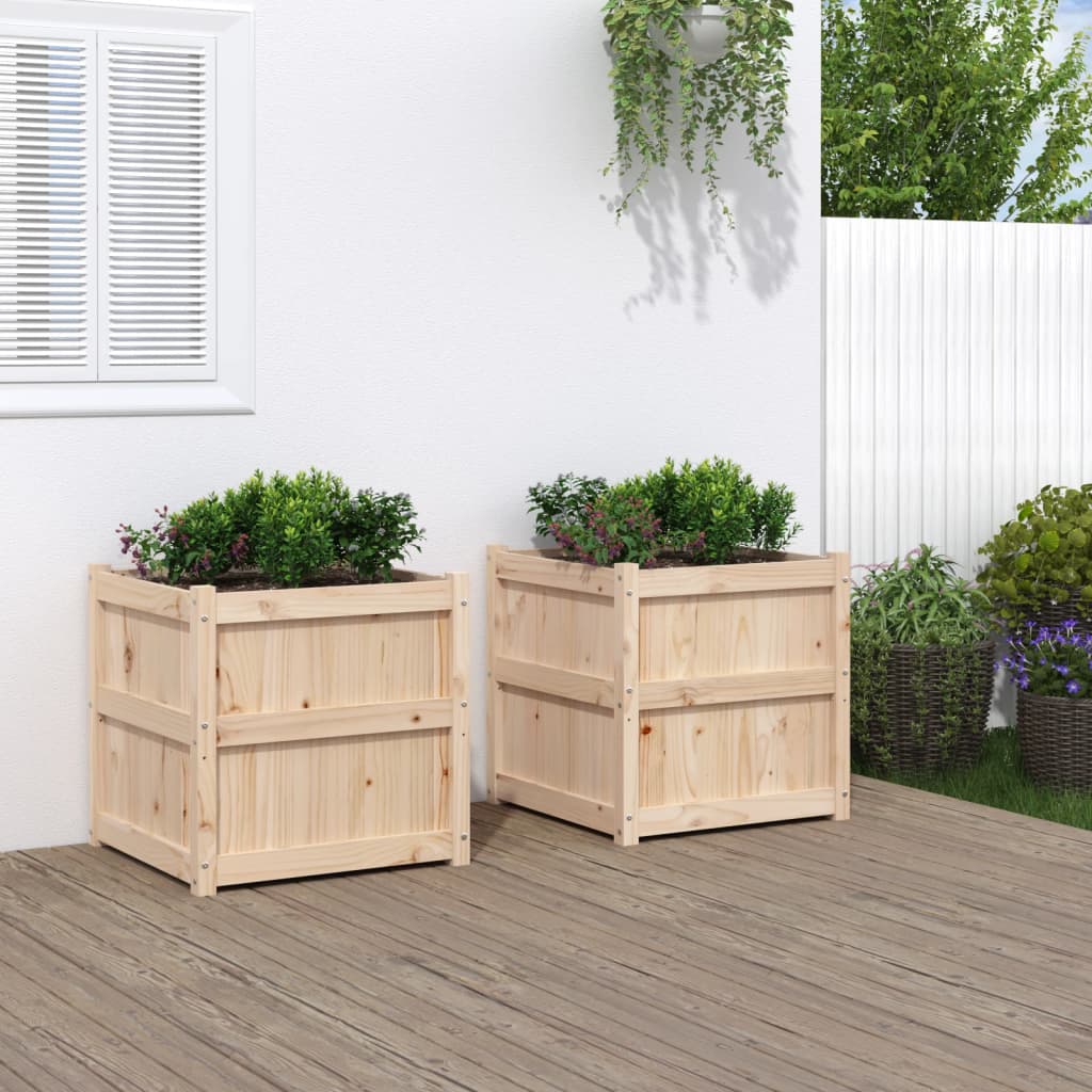 🌲 PINE CUBE PLANTER – Massiver Holz-Pflanzkasten für Garten, Balkon & Terrasse