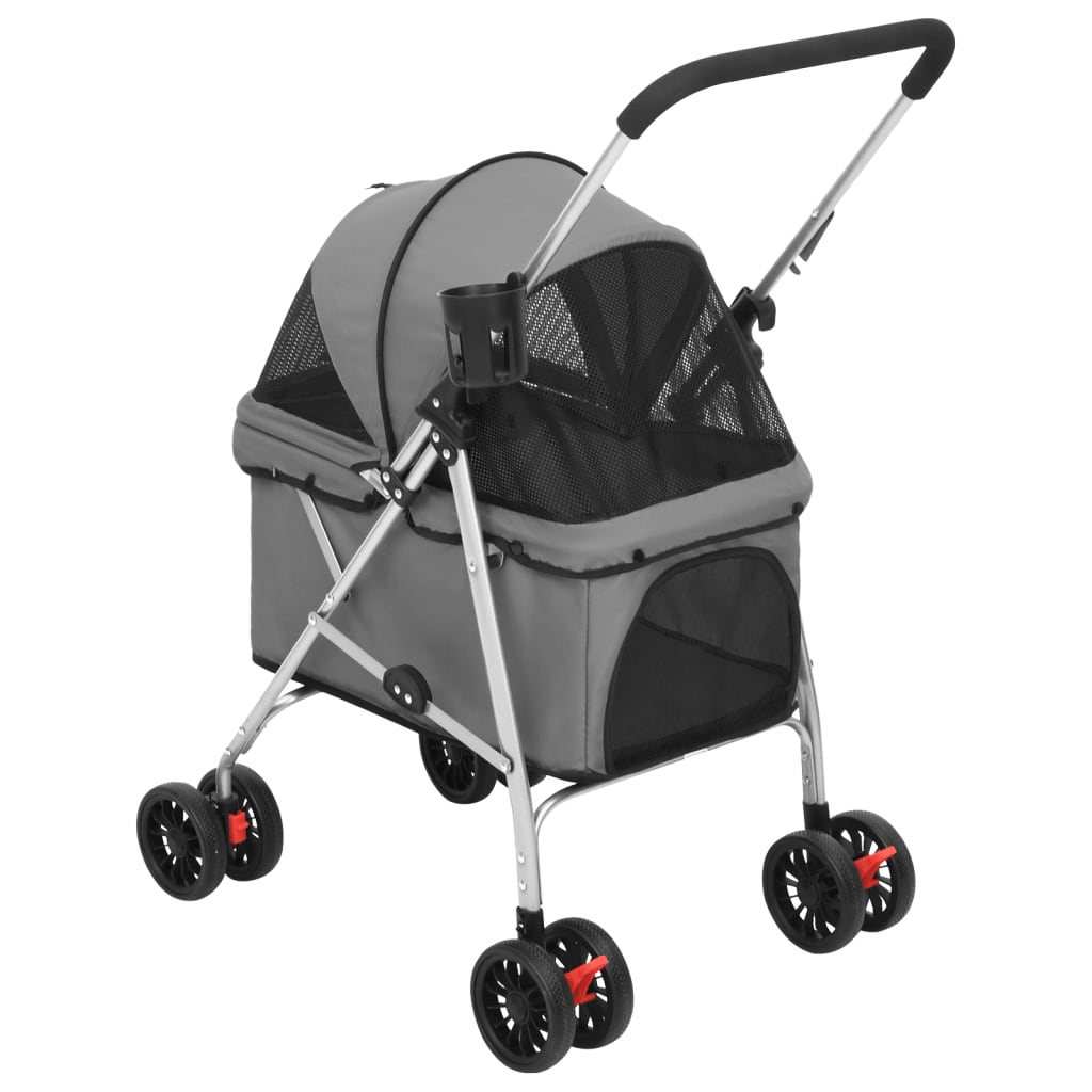 Hunde-Buggy faltbar – Komfortabler Tierwagen für Hunde & Katzen, leicht & sicher (bis 15 kg)