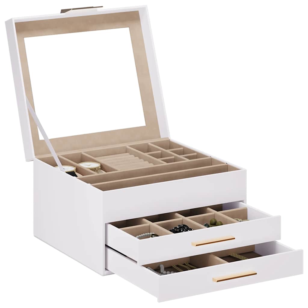 Luxus Schmuckkästchen mit 3 Ebenen – Elegante Schmuckbox mit Schubladen, Samt-Innenfutter & Ringhaltern