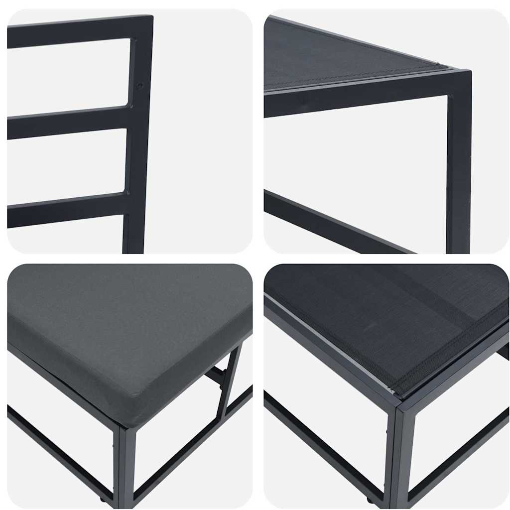 Modernes Outdoor-Loungemöbel aus Aluminium – Wetterfestes Design-Set für Garten, Terrasse & Balkon