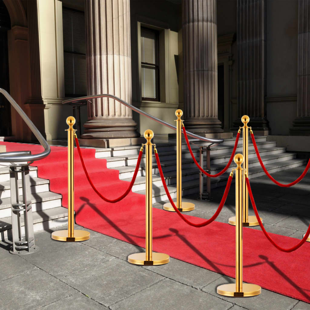 VIP Barrier Stand 3-piece Stainless Steel Golden   VIP Homeeins