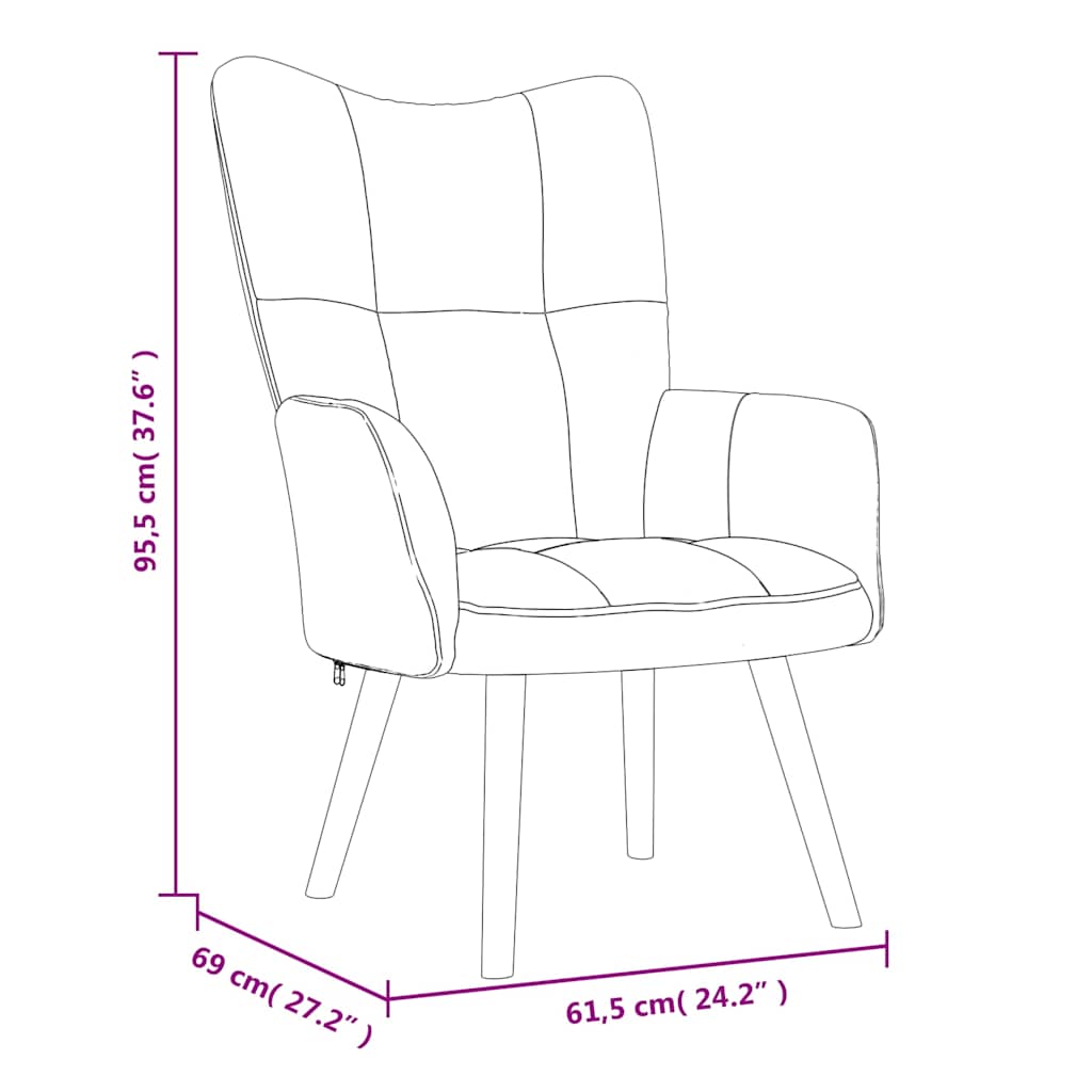 Design Samt-Sessel mit Armlehnen – Eleganter Polstersessel mit Steppung & Holzbeinen (bis 110 kg)