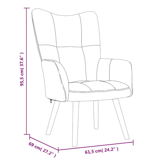 Design Samt-Sessel mit Armlehnen – Eleganter Polstersessel mit Steppung & Holzbeinen (bis 110 kg)