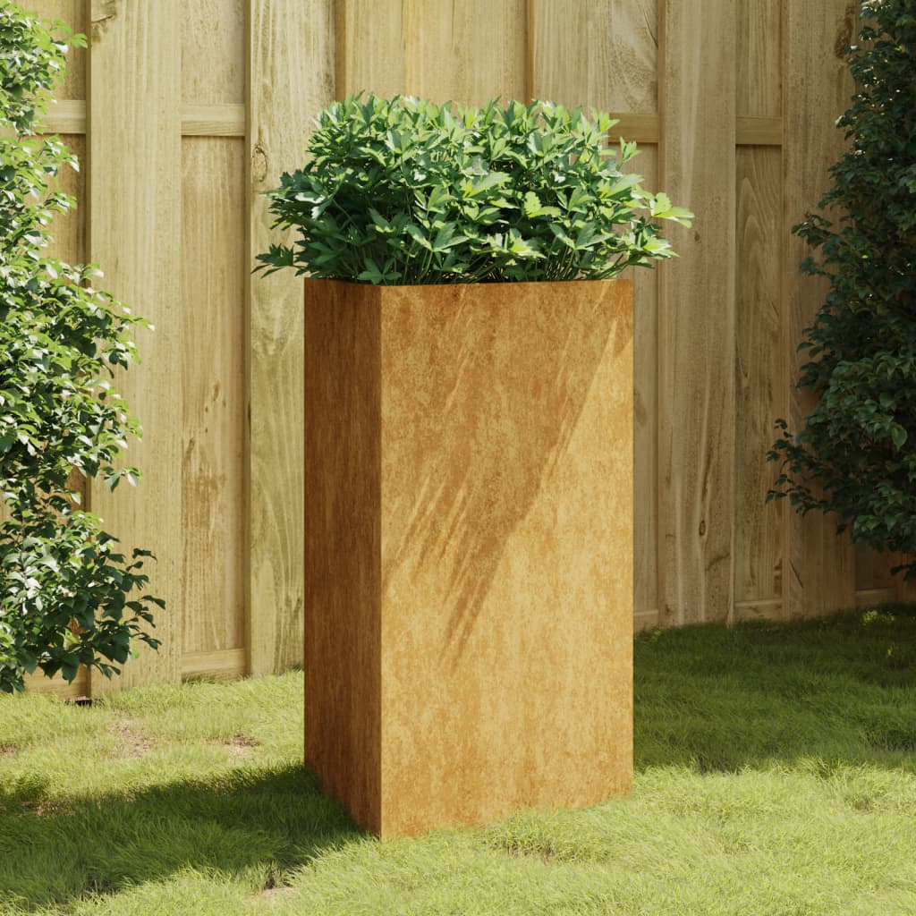 🪴 CORTEN DESIGN PLANTER – Edler Pflanzkübel aus wetterfestem Cortenstahl