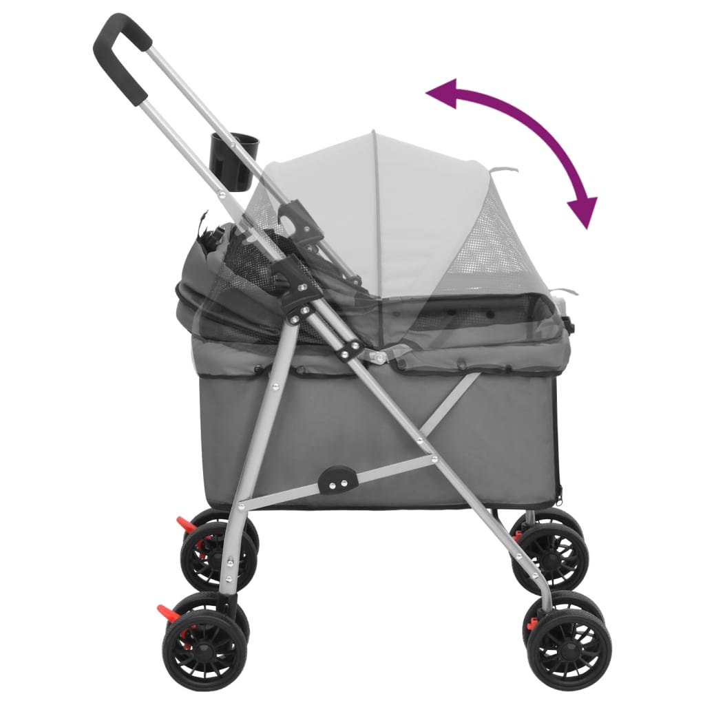 Hunde-Buggy faltbar – Komfortabler Tierwagen für Hunde & Katzen, leicht & sicher (bis 15 kg)
