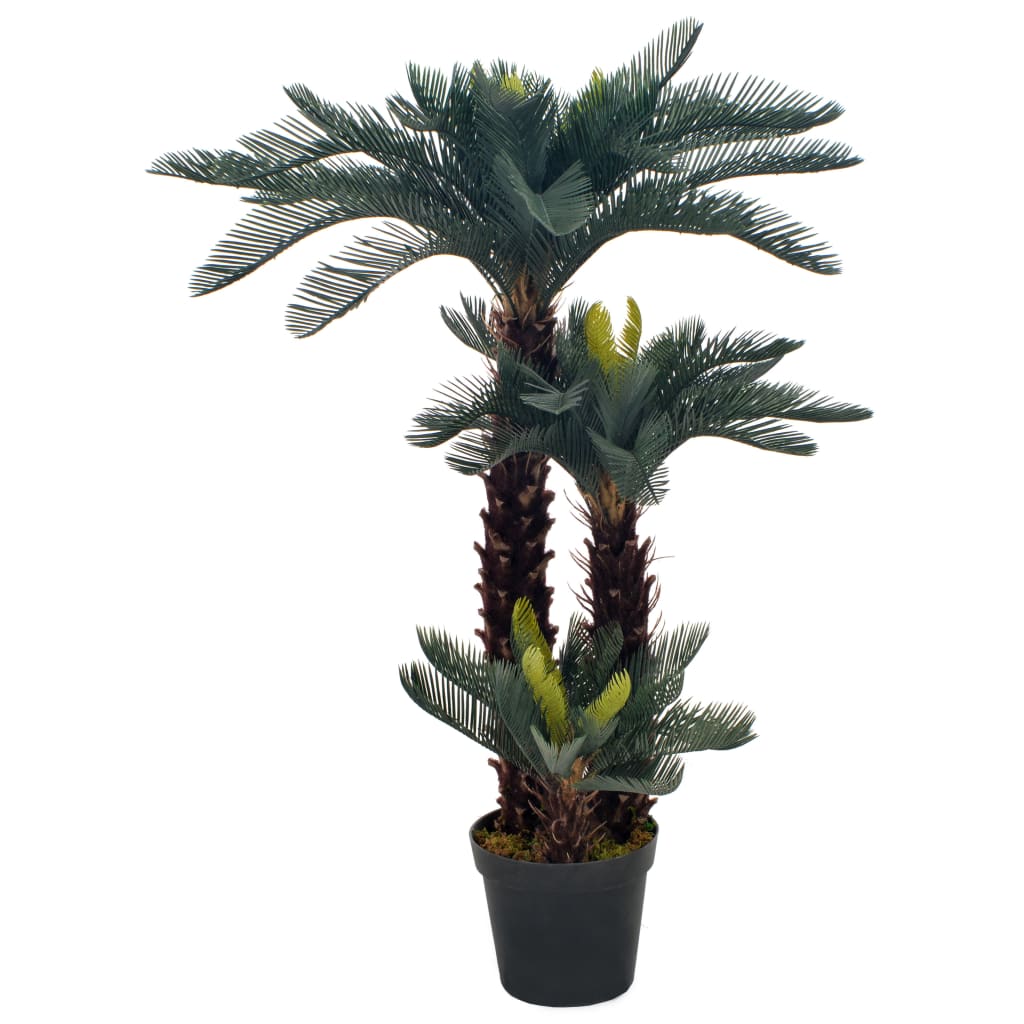 Künstliche Cycas Palme 90 cm – Realistische Deko für Zuhause & Büro, Immergrüner Akzent
