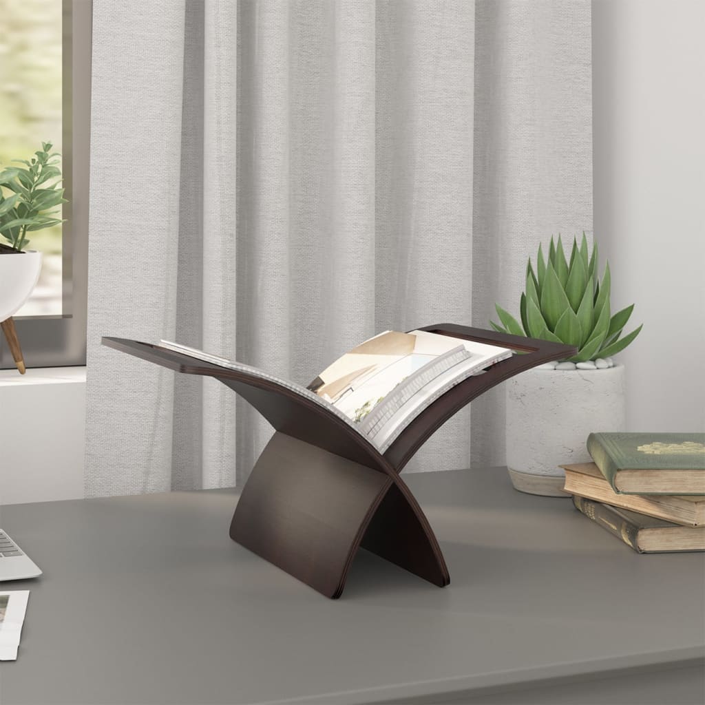 Praktischer Holz-Magazinhalter – Zeitungsständer für Wohnzimmer, Büro, und Bad, Modernes Design aus Pappelholz
