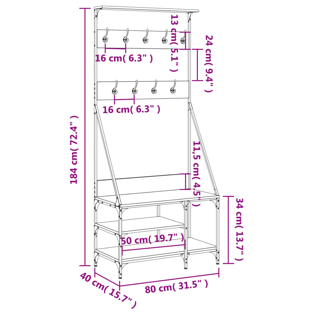 👕 URBAN RACK – Offener Kleiderständer im Industrie-Design