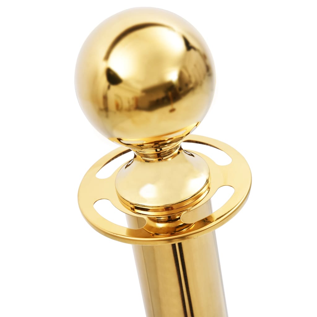 VIP Barrier Stand 3-piece Stainless Steel Golden   VIP Homeeins