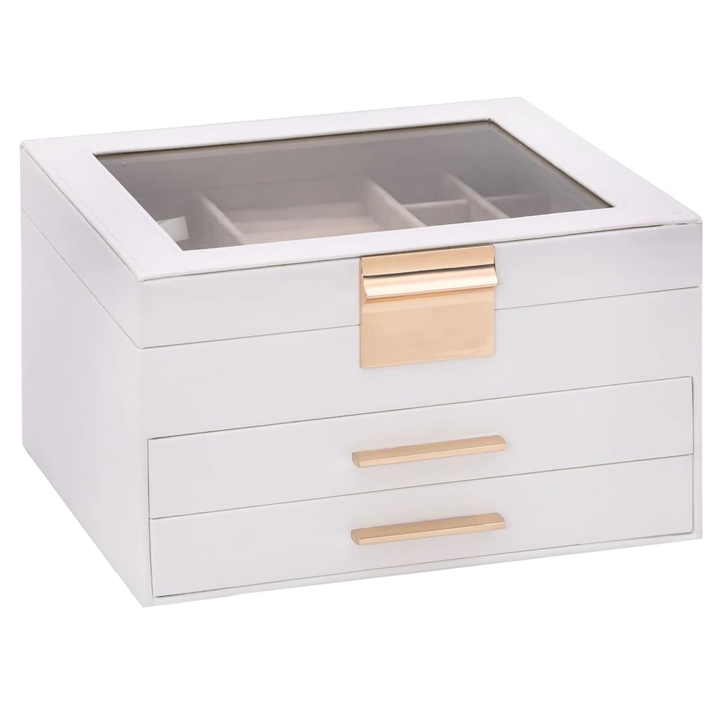Luxus Schmuckkästchen mit 3 Ebenen – Elegante Schmuckbox mit Schubladen, Samt-Innenfutter & Ringhaltern