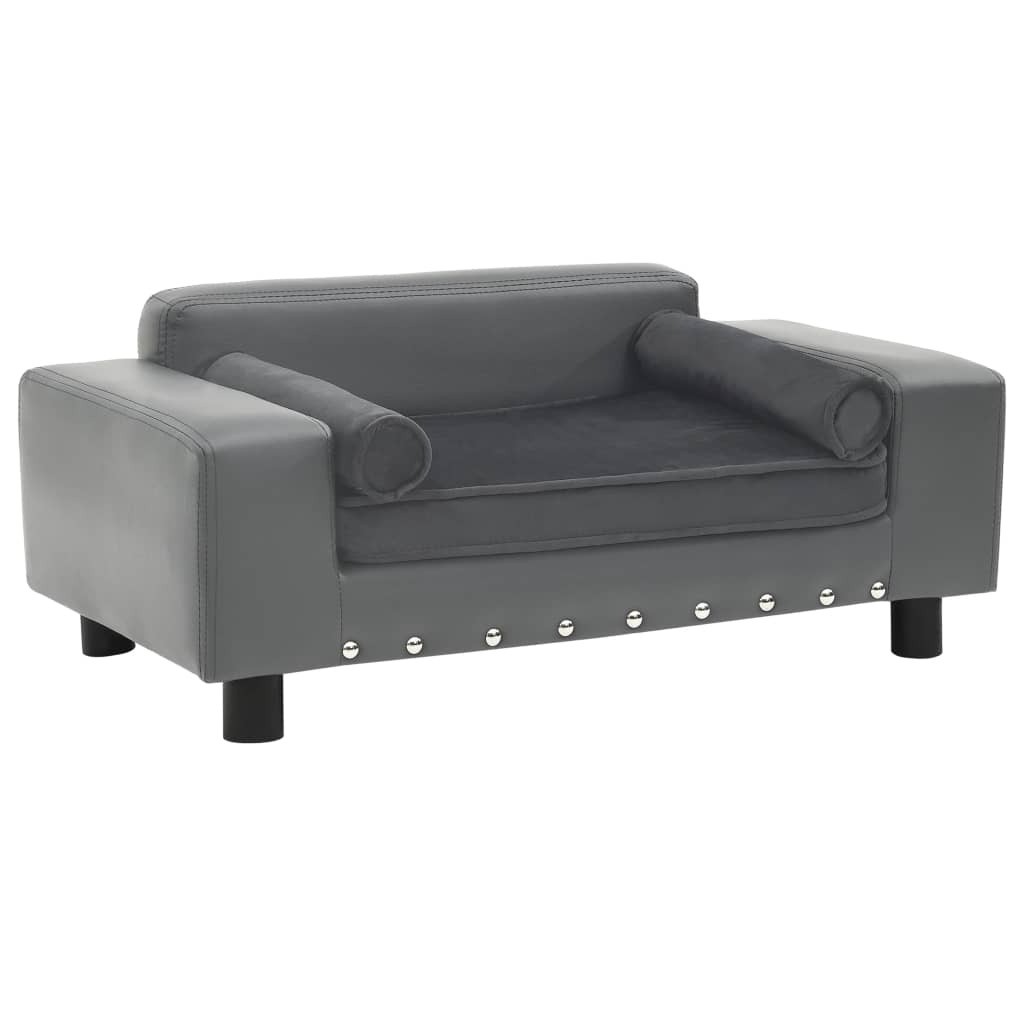 Luxus Haustier-Sofa aus Kunstleder – Waschbares Kuschelkissen, rutschfest & extra bequem