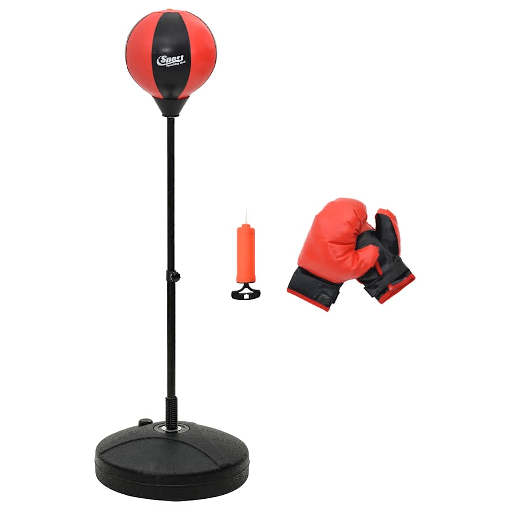 Punching Bag Set – Höhenverstellbar, Mit Handschuhen, Ideal für Anfänger, Boxsack mit Ständer & Pumpe, Perfekt für Stressabbau und Fitness