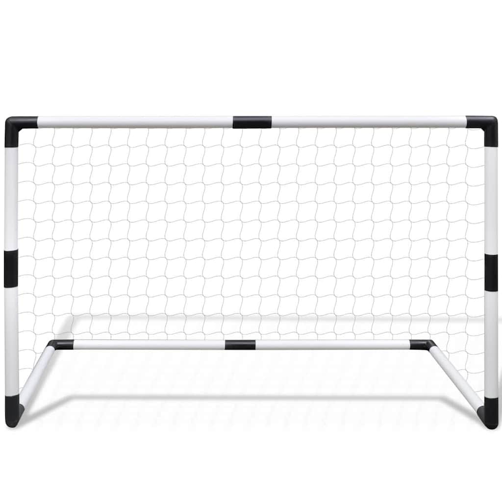 Kinder Fußballtor Set (2er-Set) – Wetterfeste Mini-Tore für Garten & Kinderzimmer, Einfacher Aufbau, Mit Bodenankern