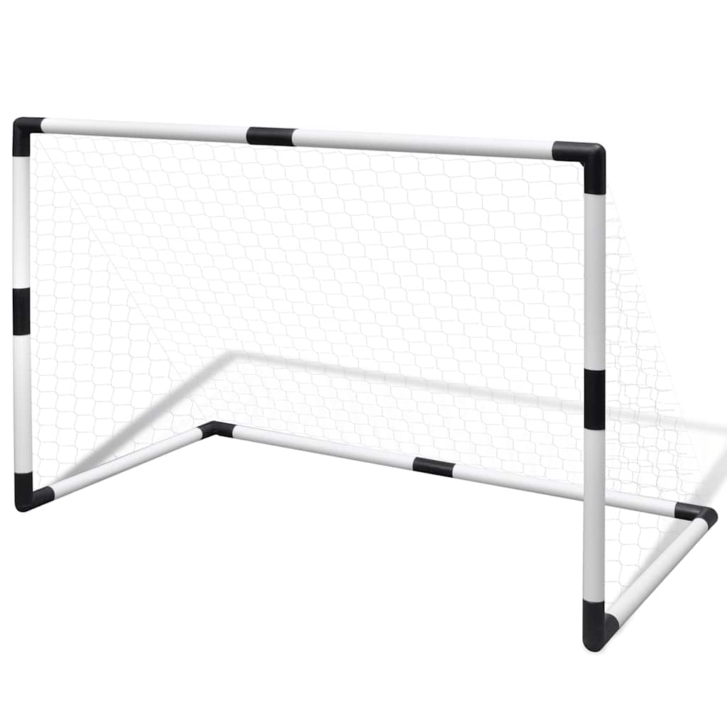Kinder Fußballtor Set (2er-Set) – Wetterfeste Mini-Tore für Garten & Kinderzimmer, Einfacher Aufbau, Mit Bodenankern