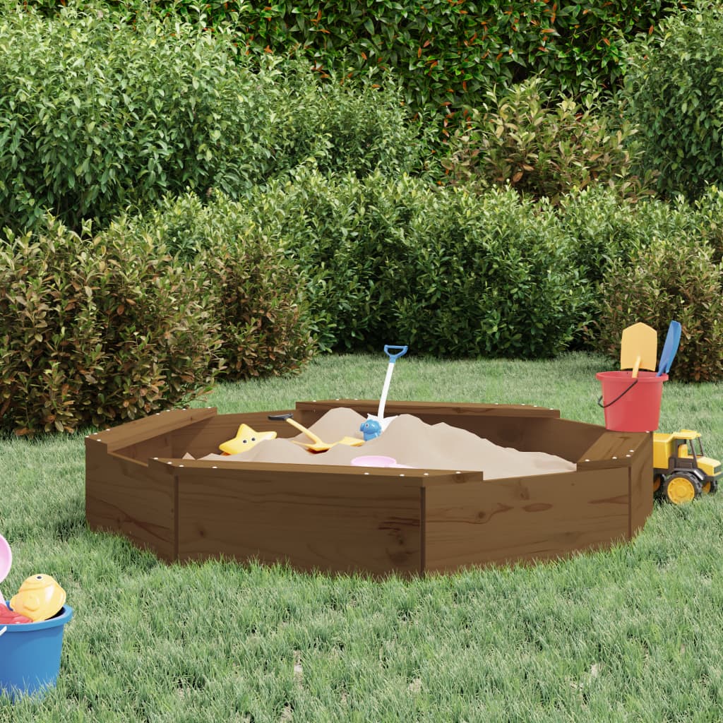 🏖️ HOLZ-SANDBOX – Natürlicher Sandkasten aus massivem Kiefernholz