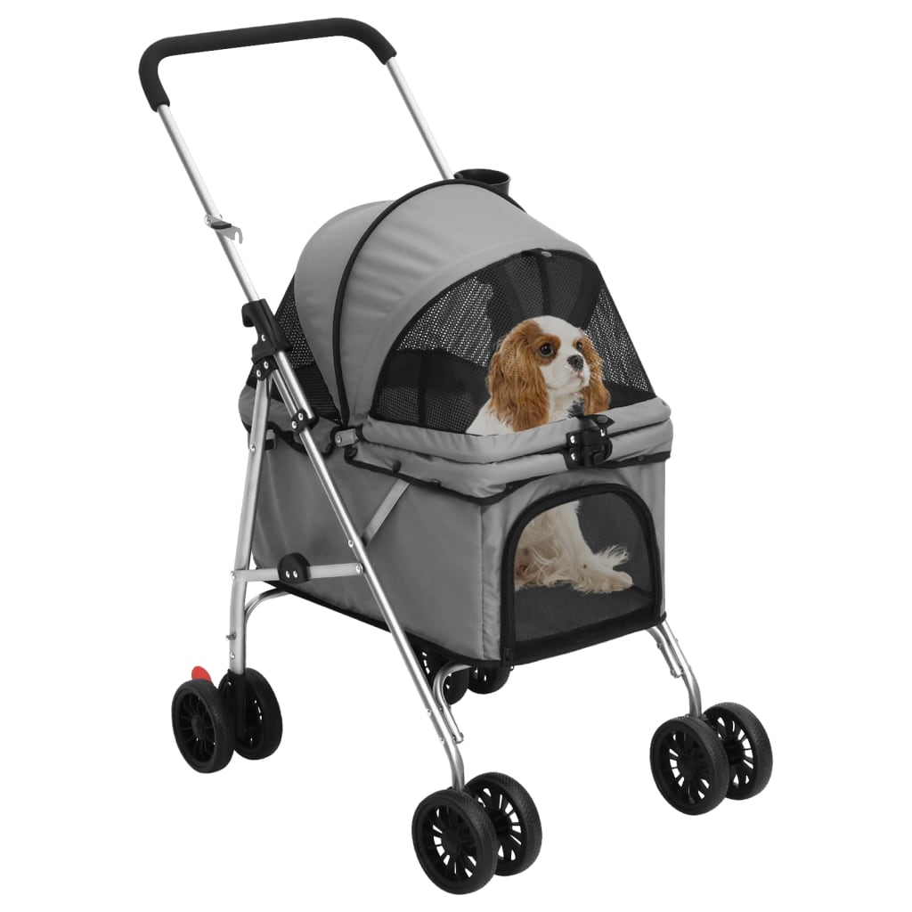 Hunde-Buggy faltbar – Komfortabler Tierwagen für Hunde & Katzen, leicht & sicher (bis 15 kg)