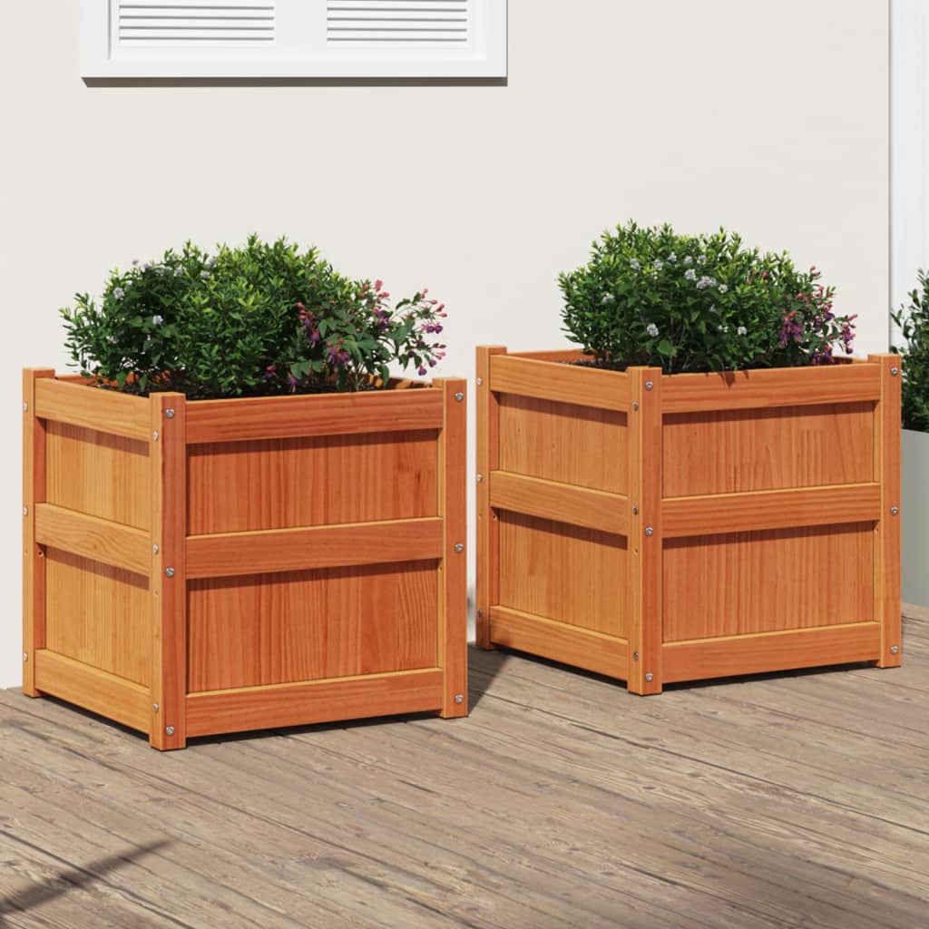 🌲 PINE CUBE PLANTER – Massiver Holz-Pflanzkasten für Garten, Balkon & Terrasse