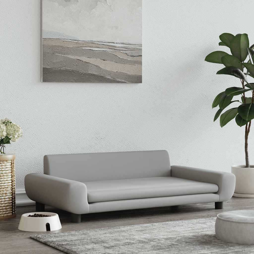 Luxus Hunde-Sofa mit Beinen – Erhöhter Schlafplatz aus Samt, stabil bis 50 kg, modernes Design