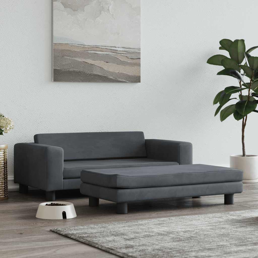 Luxus Hunde-Sofa mit Erweiterung – Extra große Liegefläche, weich gepolstert, bis 50 kg