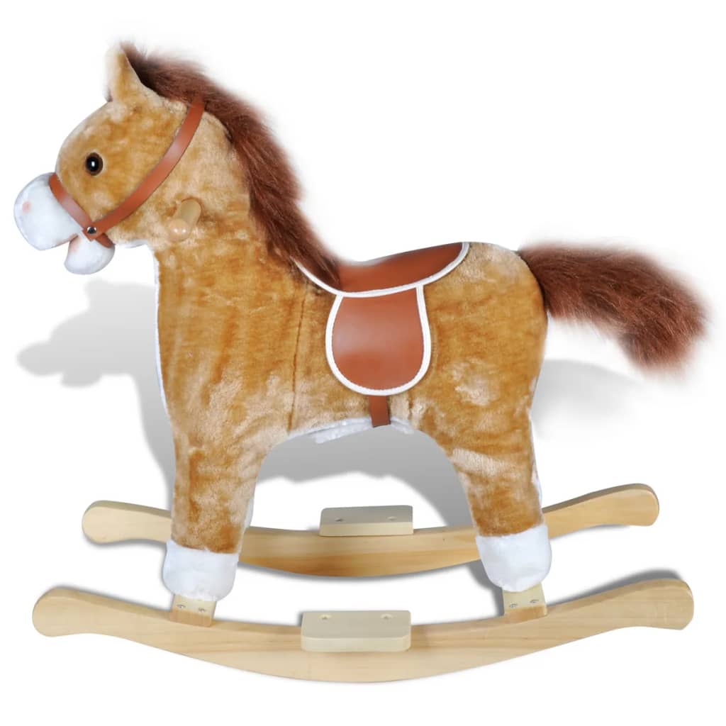 🐴 KUSCHEL-SCHAUKEPFERD – Weiches Plüsch-Schaukelspielzeug für Kleinkinder