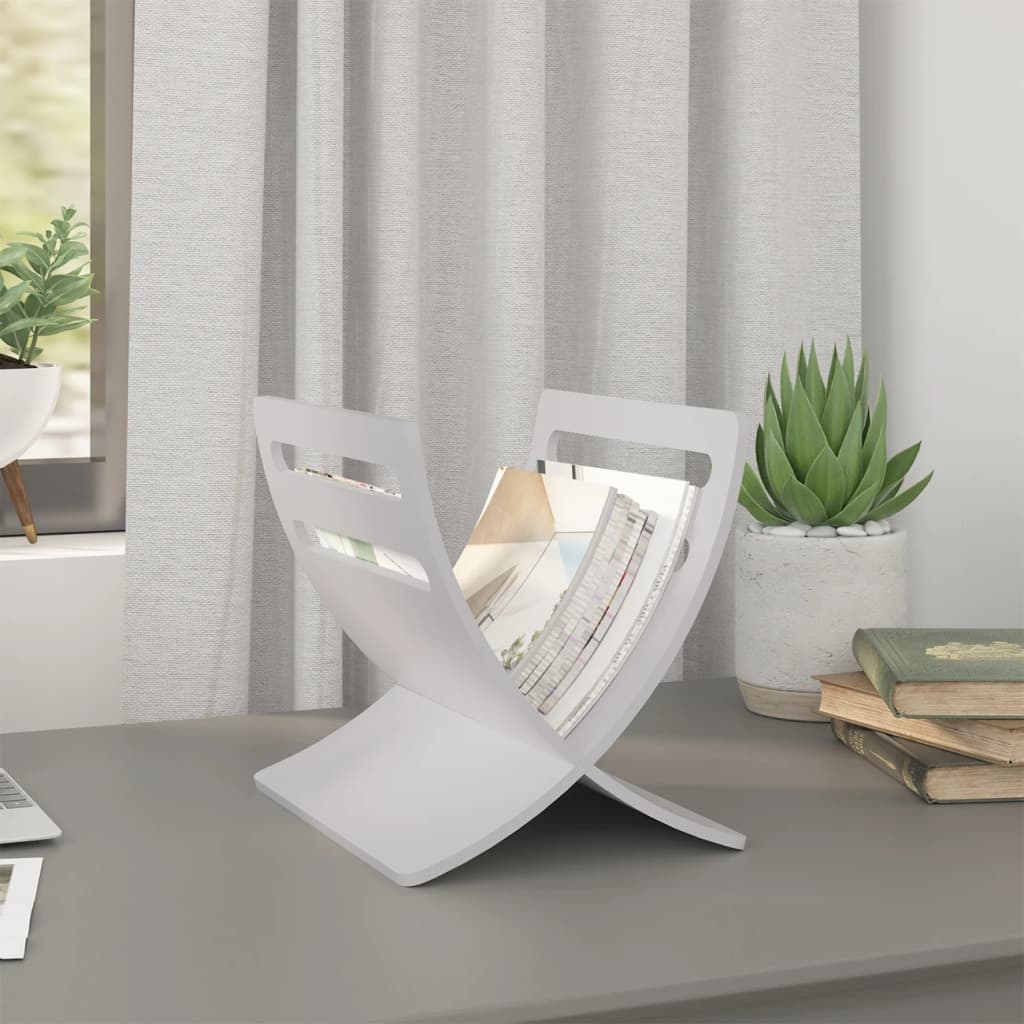 Praktischer Holz-Magazinhalter – Zeitungsständer für Wohnzimmer, Büro, und Bad, Modernes Design aus Pappelholz