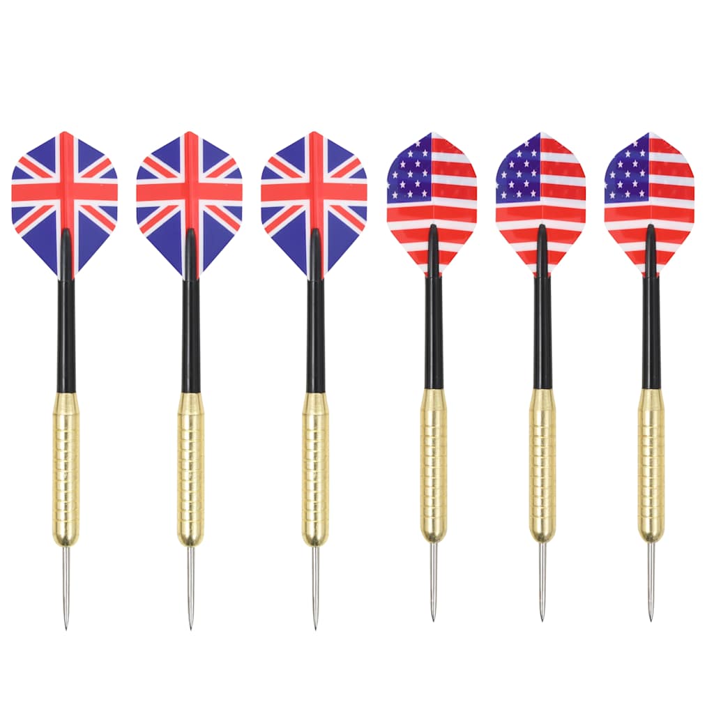 Darts Set – Komplettes Dart-Set mit Sisal Dartboard, MDF Schrank, 6 Darts – Perfekt für Profis & Einsteiger, Für Hauspartys und Wettkämpfe!