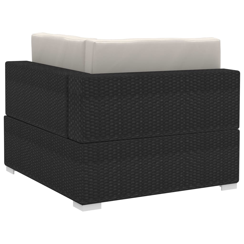 Outdoor Rattan-Ecksofa – Flexibel als 2-Sitzer, Wetterfest & Extra Komfort mit dicken Kissen