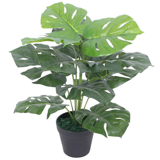 Künstliche Monstera Pflanze 45 cm – Realistische Zimmerpflanze mit Topf, pflegefrei & modern