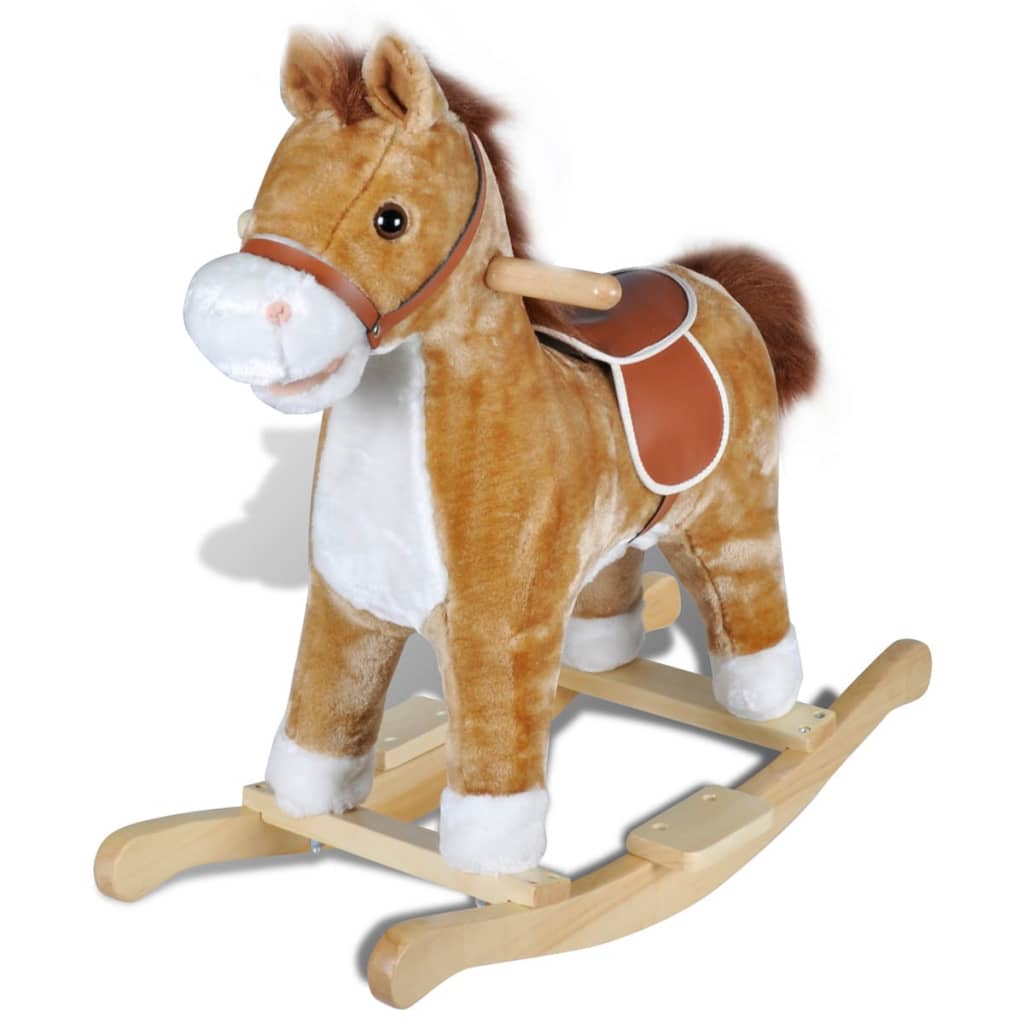 🐴 KUSCHEL-SCHAUKEPFERD – Weiches Plüsch-Schaukelspielzeug für Kleinkinder