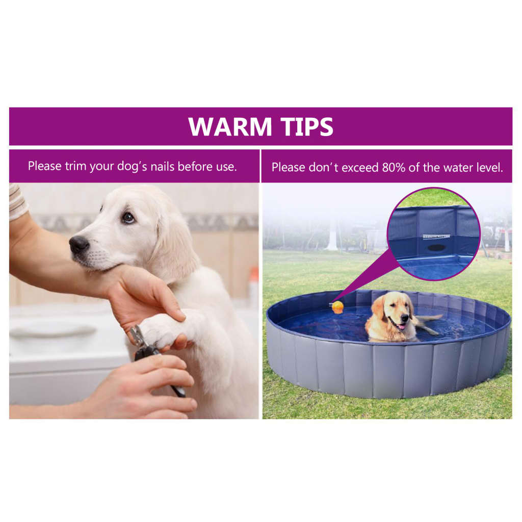 Foldable PVC Dog Pool Homeeins