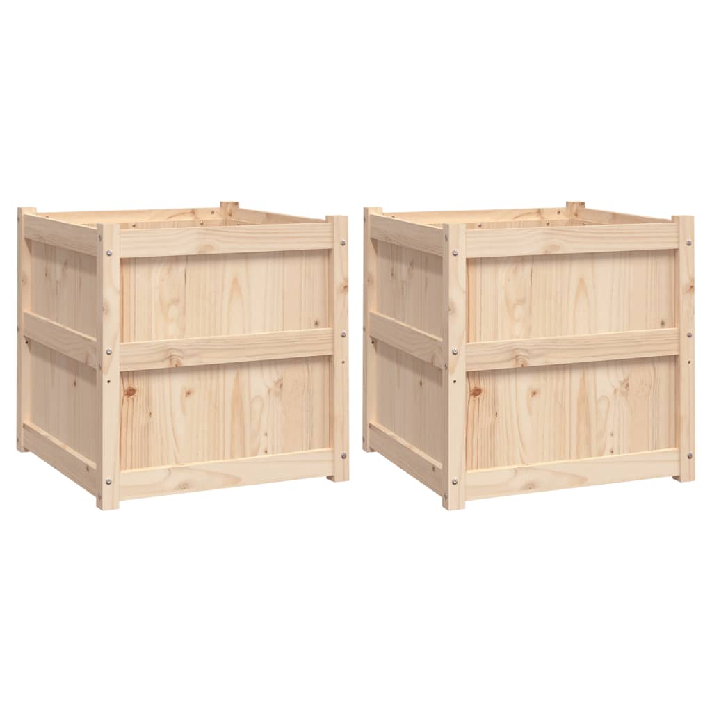 🌲 PINE CUBE PLANTER – Massiver Holz-Pflanzkasten für Garten, Balkon & Terrasse