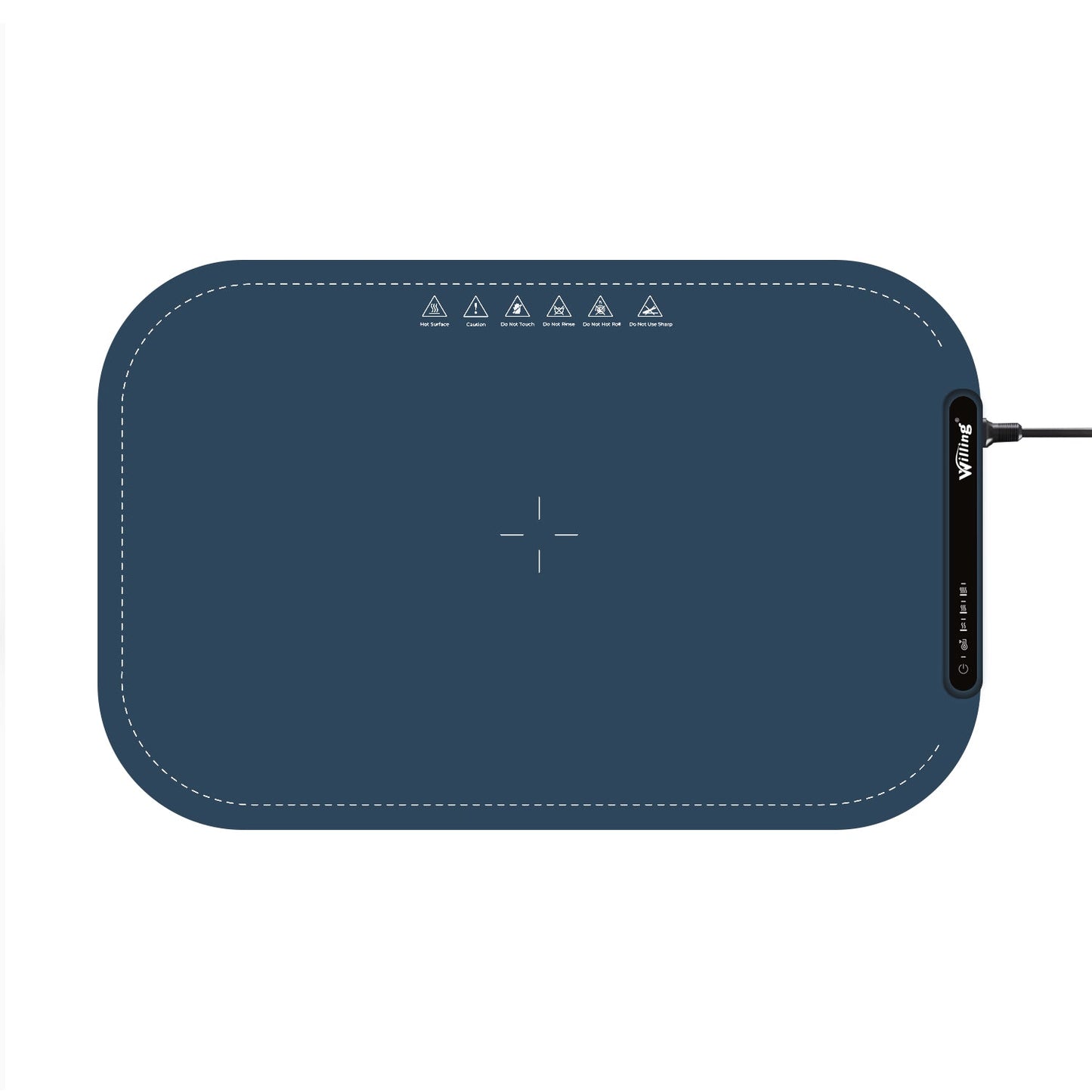 Willing 250W Food Warming Mat 3-Temperature Setting Home Food Warmer Portable Warming Trays For Stainless Steel Ceramic, Glass Enamelware - Navy Blue Mein Shop