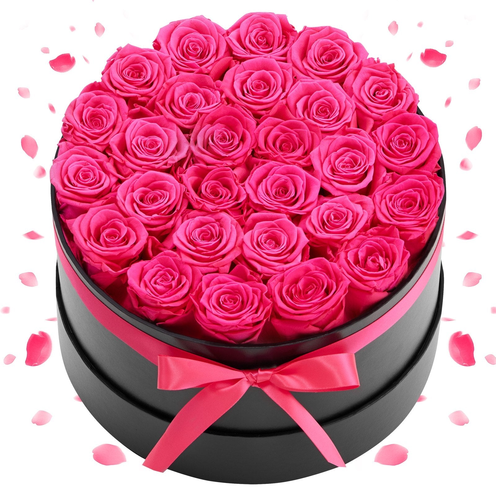 27 Stk. Ewige Rosen In Runder Box Konservierter Blumenstrauß Blumen Geschenkbox Für Ihre Frau Mütter Homeeins