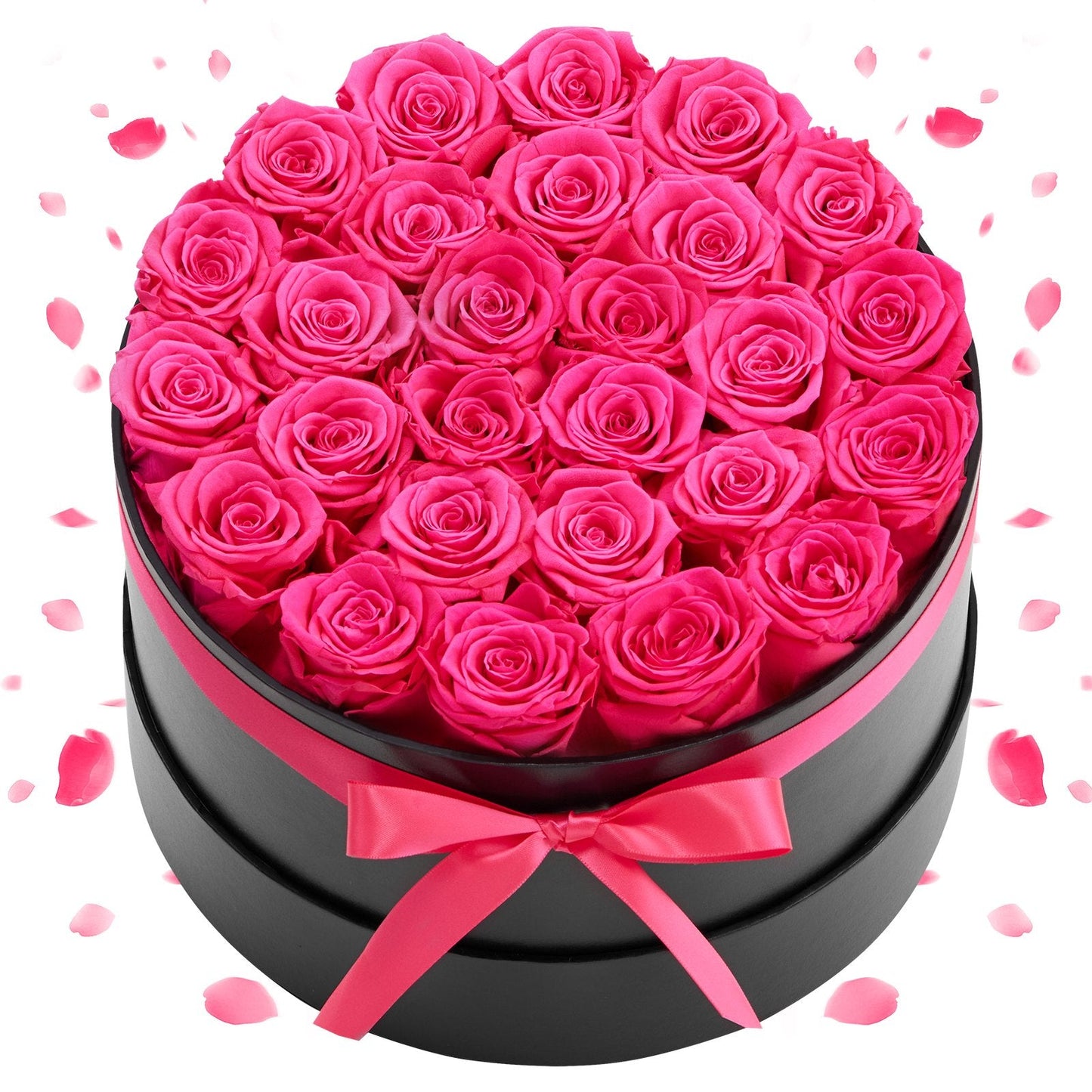27 Stk. Ewige Rosen In Runder Box Konservierter Blumenstrauß Blumen Geschenkbox Für Ihre Frau Mütter Homeeins