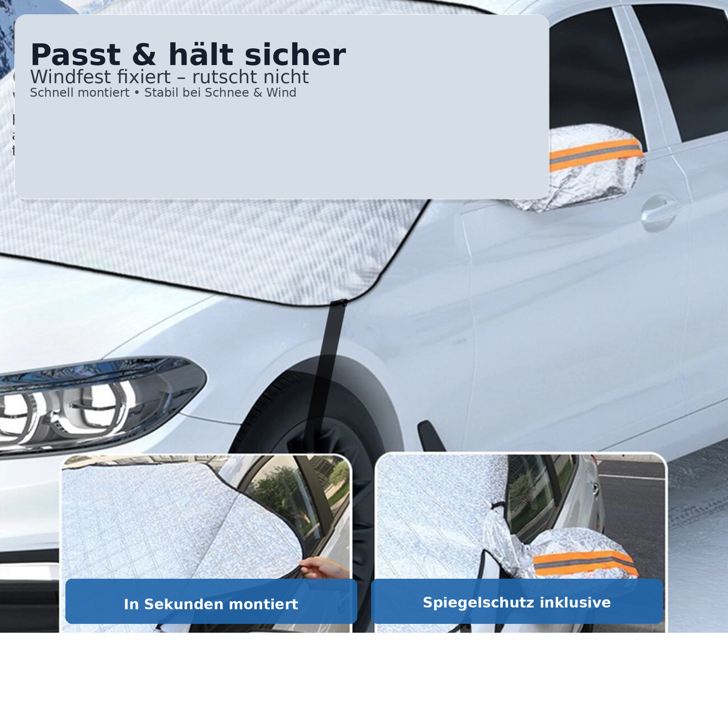 ❄️☀️ Premium Auto-Windschutzscheibenabdeckung – Ganzjahresschutz in Sekunden Mein Shop