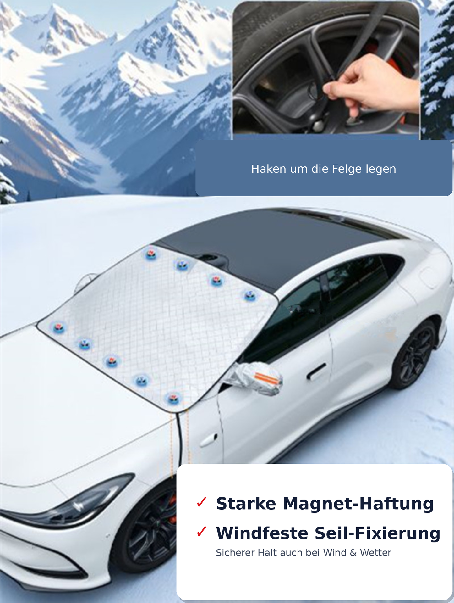❄️☀️ Premium Auto-Windschutzscheibenabdeckung – Ganzjahresschutz in Sekunden Mein Shop
